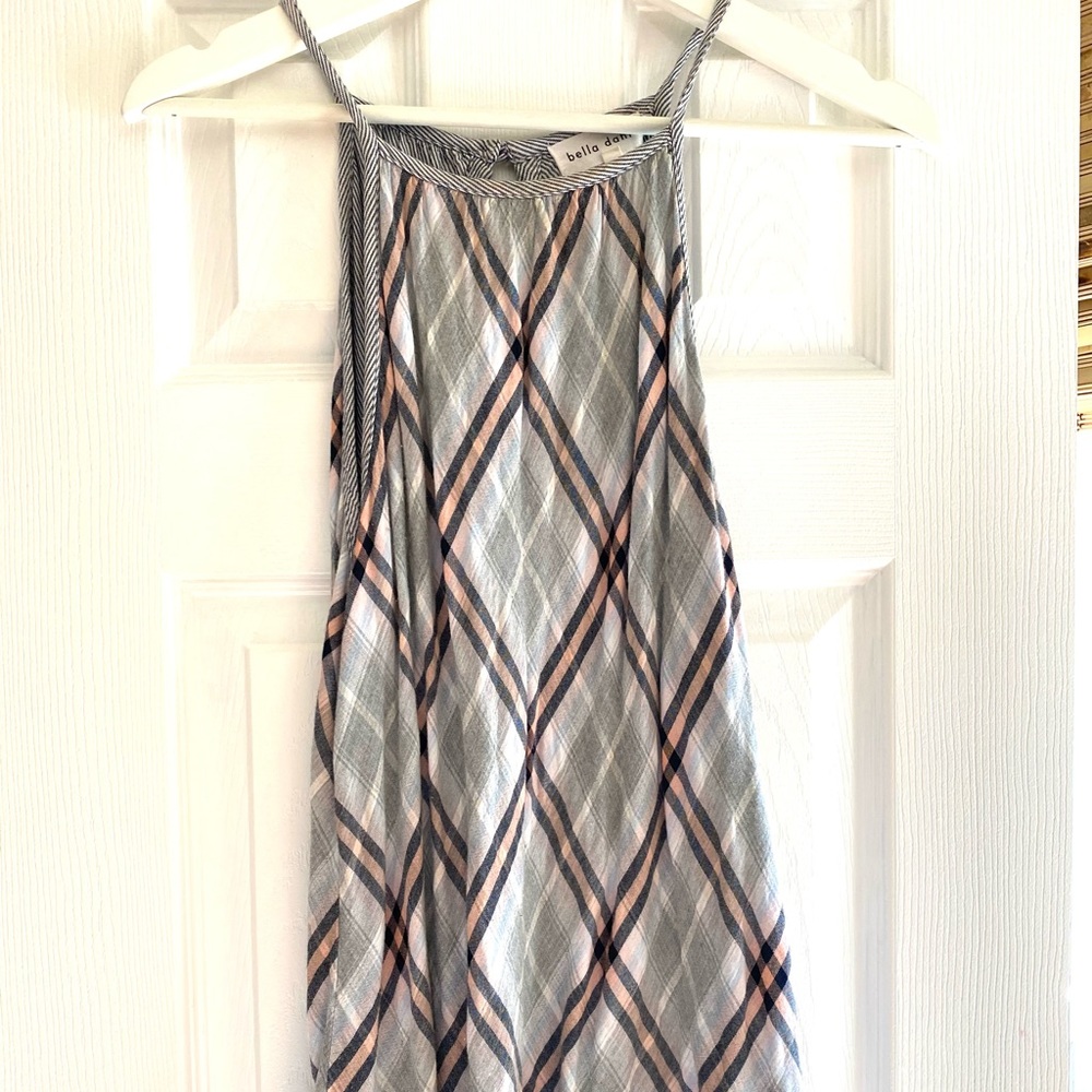 Plaid Halter Top